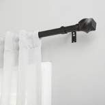 Exclusive Home Twist 1" Window Curtain Rod and Finial Set