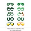 Big Dot of Happiness St. Patrick's Day Glasses - Paper Card Stock Saint Patty's Day Party Photo Booth Props Kit - 10 Count - image 3 of 4