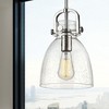 Newton Bell - 1 Light Stem Hung Pendant In Industrial Style-11.75 Inches Tall and 8 Inches Wide - 3 of 3