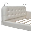 NicBex Queen Upholstered Bed Frame with Diamond Tufted Headboard,Platform Bed Frame with 2 Reading Lights,No Box Spring Needed,Easy Assembly - 4 of 4