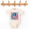 The Juniper Shop SmileyWorld Patriotic Checkered Lightning Baby Short Sleeve Bodysuit - 2 of 4