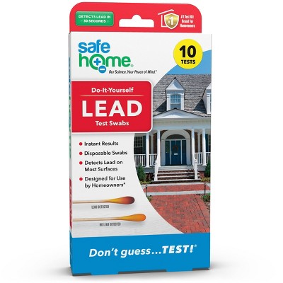 Safe Home 10pk Lead on Surfaces Test Kit (DIY Testing): EPA Standards, Household Radon Tests, No Warranty