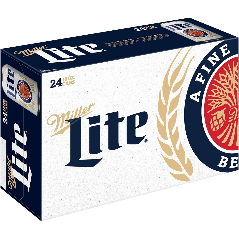 UPC 034100573218 product image for Miller Lite Beer- 24pk/10 fl oz Cans | upcitemdb.com