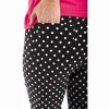 Women's Polka Dot Pull On Capri Pants - ROBELL - 4 of 4