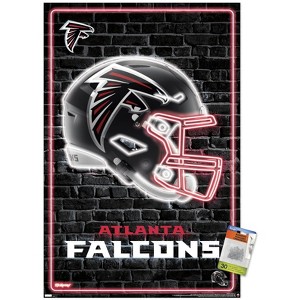 Trends International NFL Atlanta Falcons - Neon Helmet 23 Unframed Wall Poster Prints - 1 of 4