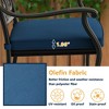 CLIHOME Cast Aluminum Patio Vintage Carved Dining Chairs with Sofa Cushions (Set of 4) - 4 of 4