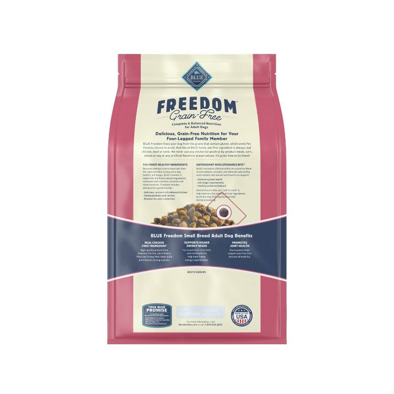 Blue Buffalo Freedom Grain Free with Chicken, Peas & Potatoes Small Breed Dry Dog Food, 3 of 14
