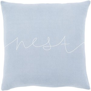 Mark & Day Berkel Modern Denim  22"H x 22"W  Throw Pillow - 1 of 1