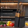12-Piece Kitchen Knife Set with Knife Block, High Carbon Stainless Steel, No Scratches and No Paint Peeling - 2 of 4