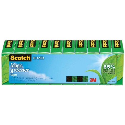 Scotch Magic Invisible Tape 34 x 1000 Clear Pack of 10 rolls