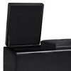 Avalon - Tray Storage Ottoman with Lift Up Lids - Midnight Black - 3 of 4