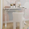 INFURNIC Desks Adjustable Standing Desk with Crank for Easy to Assemble Sturdy and Durable Multi Purpose, White, 39.37"*23.62"*35.43" - 2 of 4