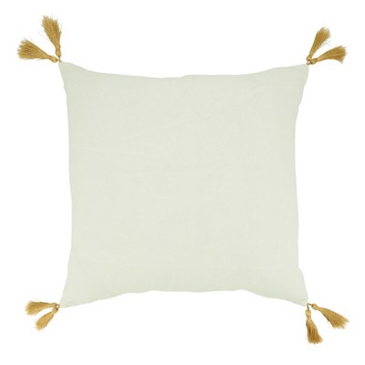 Saro Lifestyle Christmas Tree  Decorative Pillow Cover, Gold, 18"