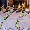 Joyfy C9 30.75FT Christmas Pathway Lights, 24 Bulbs Christmas Outdoor Multicolor Lights with Stakes Yard Decor for Xmas Outside Yard Garden Walkway - 2 of 4