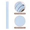 Unique Bargains Wallpaper, Peel and Stick Wallpaper Contact Paper Solid Color Vinyl Self-Adhesive Wall Paper Decorative Sky Blue 197"x23.6" - 3 of 4