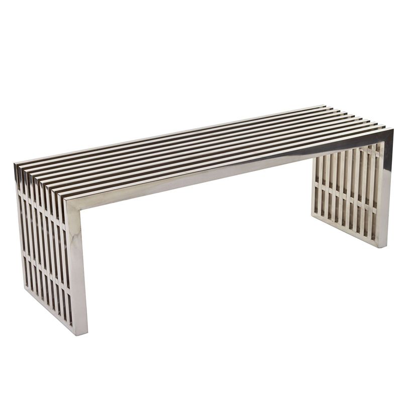Gridiron Stainless Steel Bench - Modway, 5 of 8