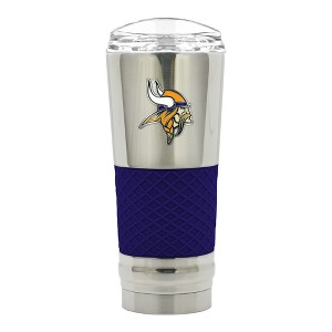 NFL Minnesota Vikings 24oz Draft Tumbler with Chrome Finish - 1 of 2