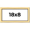 PosterPalooza | Panoramic Simple Gold Picture Frame - UV Acrylic, Foam Board Backing, Hanging Hardware - 2 of 4