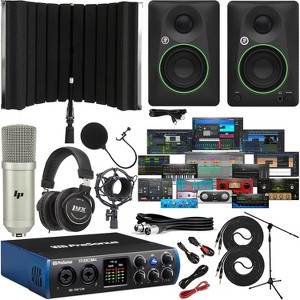 PreSonus Studio 24c USB‑C 2×2 Audio Interface Bundle with CR‑style Monitors, DAW & Recording Kit - 1 of 4