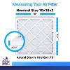 Filter King 10x18x2 Air Filter | 12-PACK | MERV 8 HVAC Pleated A/C Furnace Filters | MADE IN USA | Actual Size: 10 x 18 x 1.75" - 2 of 4
