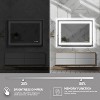 30x36 Inch Matte Black Bathroom Mirror,Rounded Rectangle Vanity Mirror for Over Sink,Wall Mirror,HD Tempered Glass & Anti-Rust Aluminum Frame - 4 of 4