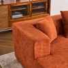 130" Deep Seat Memory Foam Sectional Sofa with 5 Pillows - 3 of 4