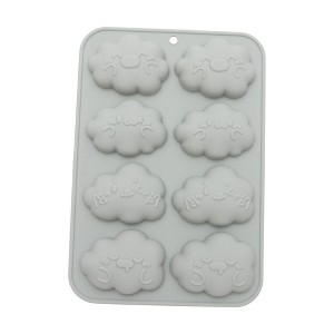 Unique Bargains Candy Mould 8-Cavity Cloud Candy Mould Hand Wash 7.8"x5.39"x0.83" 1 Pc - 1 of 4