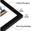Americanflat 12x28 Collage Picture Frame with Polished Plexiglass - Fits One 8x10, Two 4x6 and Two 5x7 Photos or One 12x28 Photo - Black - 4 of 4