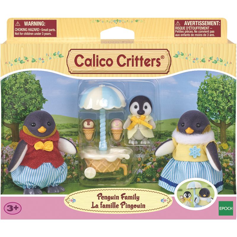 Calico Critters Penguin Family, Set of 3 Collectible Doll Figures, 4 of 5