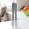Unique Bargains Food Tongs Silicone Head Ice Tongs Sugar Cube Clip Food Tong Dishwasher Safe 304 Stainless Steel Silicone 5 Inch 1Pcs - 2 of 3