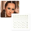 Unique Bargains Eye-catching Face Rhinestone Stickers Beige 1 Pc - 4 of 4