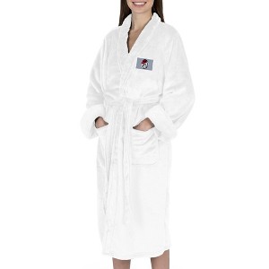 NCAA Georgia Bulldogs White Out Silk Touch Robe Small/Medium - 1 of 4