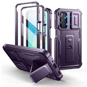 Dexnor for Samsung Galaxy A16-5G Phone Case, [2 Front Frame] [Built-in Magnetic Slide Camera Cover & Kickstand] Heavy Duty Shockproof Case - 1 of 1