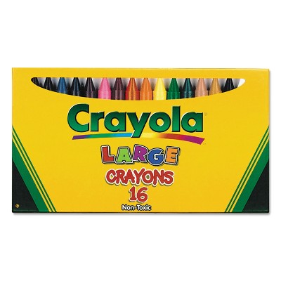 Crayola Large Crayons 16 Colors/Box 520336
