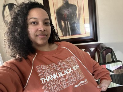 Women's Thank Black Women Graphic Sweatshirt - Brown : Target