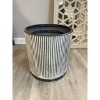 Slickblue Rustic Iron Bucket Planter Set of 3 – Stylish Garden & Home Décor - 3 of 4