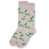 Memoi Money Bags Cash Print Bamboo Blend Crew Socks - 3 of 4
