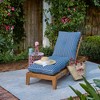ARDEN Plush Modern Tufted Polyfill Chaise Cushion, 22 x 76, Arden x Alexandra Kay Collection, Water repellent, Fade Resistant, Striped for the Heart - 2 of 4