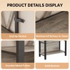 3-Tier LED Bookshelf with Steel Frame, Industrial Open Display Shelves with Dimmable RGB Light for Home & Office - 2 of 4