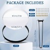 JDICTION 24" Extra Large Round Resin Table Mold Set With Metal Frame & 3 Hairpin Legs For River Tables, Charcuterie Boards & DIY Art - 2 of 4