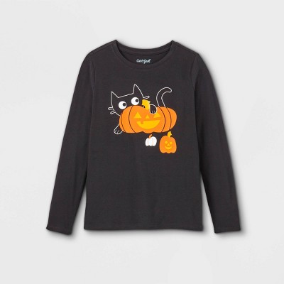 Girls' Halloween Long Sleeve Graphic T-Shirt - Cat & Jack™