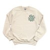 Simply Sage Market Women's Graphic Sweatshirt Luck With Shamrock Front and Back - 2 of 4