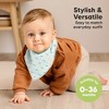 8pk Organic Baby Bandana Bibs, Baby Drool Bibs for Baby Boy, Girl, Baby Bibs for Infant, Newborn - 4 of 4