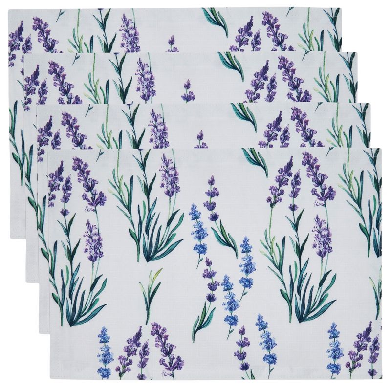 Saro Lifestyle Lavender Design Table Placemats, 3 of 5