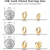 14k Gold Plated Hoop Earring Set | Hypoallergenic Christmas Gift for Women - 2 of 4
