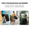 Large Duffel Backpack Sports Gym Bag with Shoe Compartment, Heavy Duty and Water Resistant, Black, 45L - 2 of 4