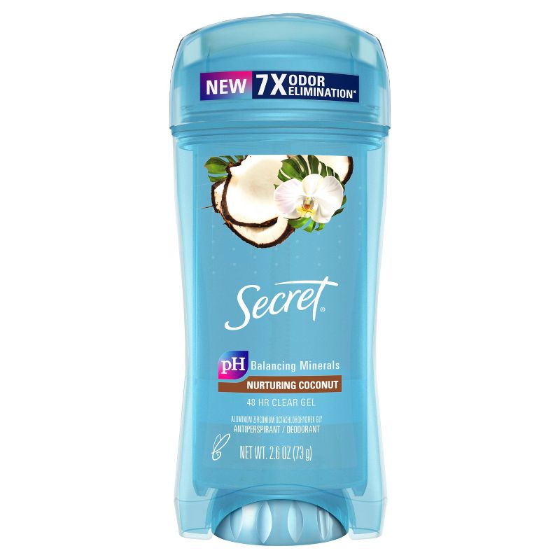 Secret Fresh Clear Gel Antiperspirant and Deodorant for Women - Coconut Scent 2.6oz, 1 of 11