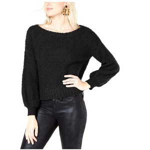 bar III Womens Bishop Sleeve Pullover Sweater - 1 of 1