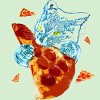 Girl's Design By Humans Pizza Cat in Space By BABYSHARK185 T-Shirt - 2 of 3