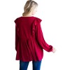 Women's Embroidered Babydoll Top - Jodifl - 2 of 3